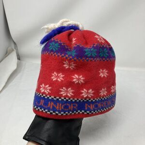 Jytte Merino Wool Beanie Winter Hat USA Tassel NCSF Junior Nordics Fair Isle
